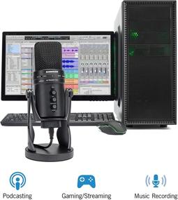 img 3 attached to 🎤 Samson G-Track Pro Professional USB Condenser Microphone: High Quality Audio Recording with Audio Interface in Sleek Black Design
