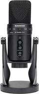 🎤 samson g-track pro professional usb condenser microphone: high quality audio recording with audio interface in sleek black design logo