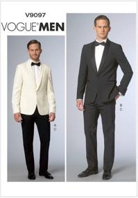 img 2 attached to Stylish Men's Jacket and Pants Sewing Template - Vogue Patterns V9097MUU (Size MUU 34-36-38-40)