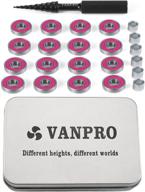 🛹 enhance your skateboarding performance with vanpro 608rs electric skateboard longboards bearing set, snow rose red logo