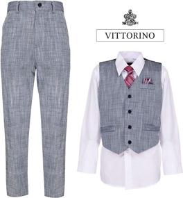 img 3 attached to 👖 Vittorino Linen Boys' Pants - Months Suits & Sport Coats Clothing