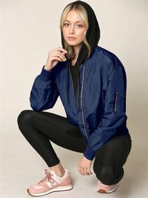 img 2 attached to WJC2157 Womens Classic Lightweight Windbreaker: The Perfect Addition to Your Coats, Jackets & Vests Collection!