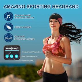 img 3 attached to 🎧 Enhance Your Sleep with MUSICOZY Bluetooth Sleep Headphones - IPX6 Waterproof Sports Headband for Side Sleepers, Workout, Insomnia & Travel
