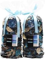 🌊 qingbei rina ocean scented christmas potpourri bag - large 8.4oz/83 fluid-oz - turquoise логотип