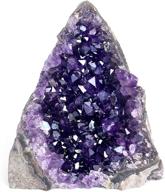 💜 stunning deep purple project amethyst rock crystal - raw clusters (250g-500g) from uruguay quartz geode logo