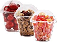 🥤 clear plastic cups with lids - 30 sets, 9 oz parfait cups with dome lids, disposable party cups for desserts, fruit, ice cream, cupcakes, and cold drinks logo