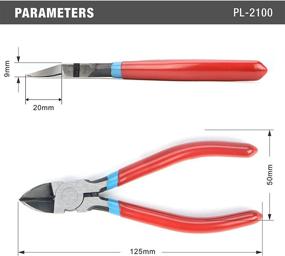 img 2 attached to Высококачественные плоскогубцы с диагональной резкой iCrimp PL2100 - 5 дюймовые боковые режущие плоскогубцы для электроники, изготовления ювелирных изделий, мягкие провода и обмотанные контакты - с заостренным носом, идеально подходят для зажимов Zip Ties, пластика и электроники.