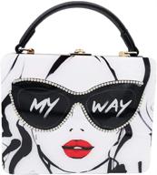 glasses acrylic shoulder handbags crossbody women's handbags & wallets in totes logo