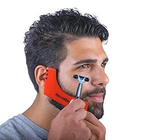 img 3 attached to RevoBeard Beard Shaping Tool - Versatile Stencil Guide for Precise Lineup, Edging, & Trimming - The Ultimate Barber Kit for Men - Lightweight, Flexible, & Premium Quality - Perfect Curve Cut, Step Cut, Neckline & Goatee Shaping - One Size Fits All