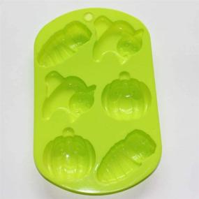 img 2 attached to Halloween Pumpkin Cat Silicone Mold: Perfect for 🎃 Soap, Cake, Jello, and Chocolate - 2oz per Cell Supplies