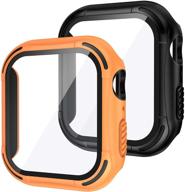 [2pack] tensea for apple watch screen protector case series 3 2 1 38mm accessories cell phones & accessories logo