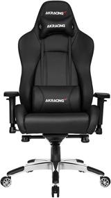 img 4 attached to AKRacing Masters Series Premium Gaming Chair: High Backrest, Recliner, Swivel, and Adjustable Height - 5/10 Warranty