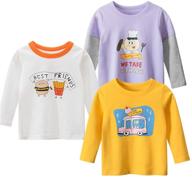 👕 rewangoing little cotton cartoon spring boys' clothing: stylish tops, tees & shirts for kids logo