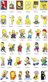 img 3 attached to Simpsons Animation Repetition Stickers Skateboard
