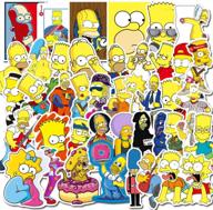 simpsons animation repetition stickers skateboard logo