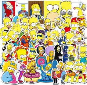 img 4 attached to Simpsons Animation Repetition Stickers Skateboard