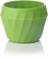 🥣 humangear flexibowl 24oz green silicone eating bowl - convertible logo