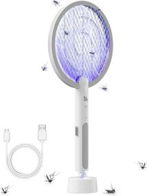 img 4 attached to 🪰 Pal&amp;Sam Bug Zapper: USB/Wireless Rechargeable Mosquito Killer &amp; Electric Fly Swatter Lamp - 2 in 1 Solution for Home, Bedroom, Kitchen, Patio