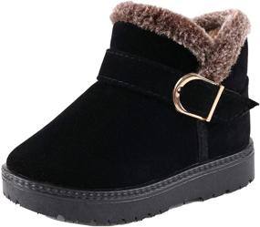 img 4 attached to Детская зимняя обувь для мальчиков Anrenity Toddler Outdoor Winter XMX 001