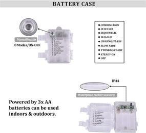 img 1 attached to Amadecohome Star String Lights: Waterproof 50 LED Fairy Lights for Christmas Decorations - Indoor/Outdoor, Battery Operated