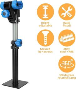 img 3 attached to 🔧 Height-Adjustable Wall Mount Bike Repair Stand and Maintenance Rack for Road and Mountain Bicycles