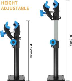 img 2 attached to 🔧 Height-Adjustable Wall Mount Bike Repair Stand and Maintenance Rack for Road and Mountain Bicycles