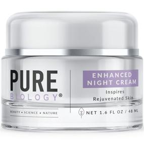 img 4 attached to 🌙 Pure Biology Premium Night Cream for Face with Syn-Coll Retinol and Hyaluronic Acid - Advanced Anti Aging Moisturizer for Women & Men, Reducing Wrinkles on Eyes, Neck, and Skin Renewal