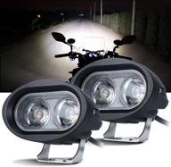 🚗 chelhead led pod lights, 2 pack 3.5" 80w fog lights - double brightness spot beam, 6000k 7200lm white round, waterproof led driving lights for motorcycle, trucks, suvs, atvs, utvs, boats & off-road vehicles logo