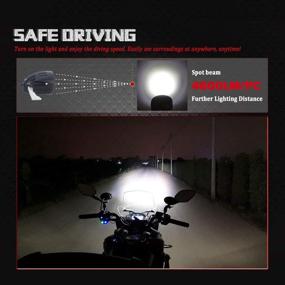 img 3 attached to 🚗 Chelhead LED Pod Lights, 2 Pack 3.5" 80W Fog Lights - Double Brightness Spot Beam, 6000K 7200lm White Round, Waterproof LED Driving Lights for Motorcycle, Trucks, SUVs, ATVs, UTVs, Boats & Off-Road Vehicles