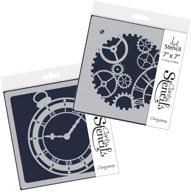 карманные часы clockwork stencil pair логотип