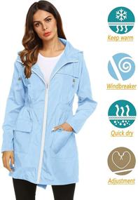 img 3 attached to 🌧️ Lomon Lightweight Raincoat: Waterproof & Packable Women's Clothing for Outdoor Emergencies
