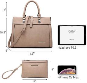 img 1 attached to Womens Handbag Shoulder Satchel Briefcase Women's Handbags & Wallets for Satchels