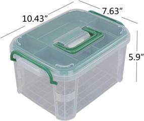 img 2 attached to 📦 EudokkyNA Compact Transparent Storage Container