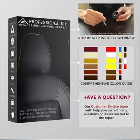 img 2 attached to 🛠️ Premium Leather and Vinyl Repair Kit: Fix and Restore Furniture, Car Seats, Jackets, Purses, Belts, Shoes - Genuine, Italian, Bonded, Bycast, PU, Pleather - No Heat Required