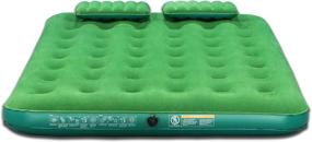 img 4 attached to 🛏️ Aria Queen Air Mattress: Ultimate Comfort for Home, Travel, and Camping with 4D Battery Pump and Inflatable Pillows