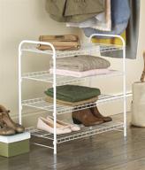 📚 organize your closet with whitmor's 4 tier white closet shelf логотип