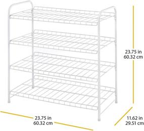 img 2 attached to 📚 Organize Your Closet with Whitmor's 4 Tier White Closet Shelf