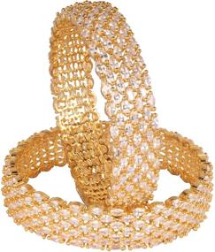 img 4 attached to Shiv_Collection Traditional Zircon Diamontic Bracelet