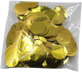 img 2 attached to 🎉 Shimmering Gold Balloon Confetti for New Year's Eve & Birthday Party Decor - Pack of 3000 Pieces