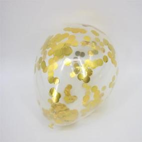img 1 attached to 🎉 Shimmering Gold Balloon Confetti for New Year's Eve & Birthday Party Decor - Pack of 3000 Pieces