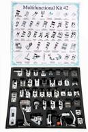 🧵 42-piece professional presser feet set for brother, singer, babylock, janome, elna, etc. - low shank sewing machine logo