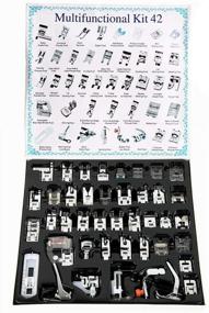 img 4 attached to 🧵 42-Piece Professional Presser Feet Set for Brother, Singer, Babylock, Janome, Elna, etc. - Low Shank Sewing Machine