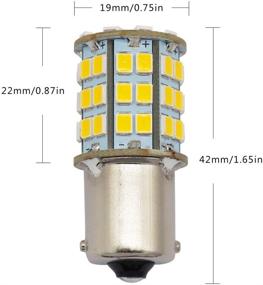 img 2 attached to GRV Лампа LED Ba15s 1156 1141 4W 56-2835SMD Супер Яркая AC/DC12V-24V 40W Замена Галогеновой Лампы для Салона в Дома-На-Колесах, Прицепе, Автодоме - Теплый Белый (Набор из 2)