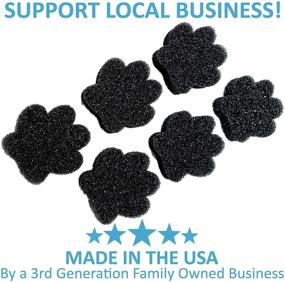 img 3 attached to 🧽 Ultimate Cleaning Companion: (6 Pack) Scrubby Paw Soft Sponge for Dishes – Versatile, Flexible, and Odor Resistant – Made in the USA