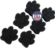 🧽 ultimate cleaning companion: (6 pack) scrubby paw soft sponge for dishes – versatile, flexible, and odor resistant – made in the usa logo