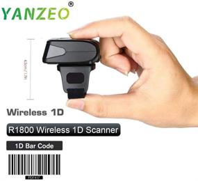 img 2 attached to 📲 Yanzeo Portable Wearable Ring R1800: 2.4G 1D Mini Bar Code Scanner with Bluetooth, iOS/Android Compatibility - Long Battery Life