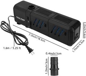 img 3 attached to 🐠 NO.17 Submersible Aquarium Internal Filter Pump, Adjustable Fish Tank Filter with Water Pump for Optimal Water Filtration in Fish Tank