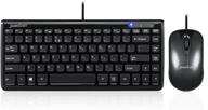 perixx periduo-307 wired mini keyboard and mouse set: membrane chiclet keys, piano black, us english layout - find the ideal compact input device logo