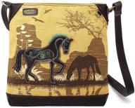 сумки chala через плечо из парусины safari логотип