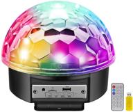 🎶 mosfiata bluetooth disco ball party lights speaker - 7 inch with 2 bass speakers, 9 colors light, 4 modes, tf card mp3 player, sound activated led dj stage strobe lamp, remote control - ideal for wedding and party логотип